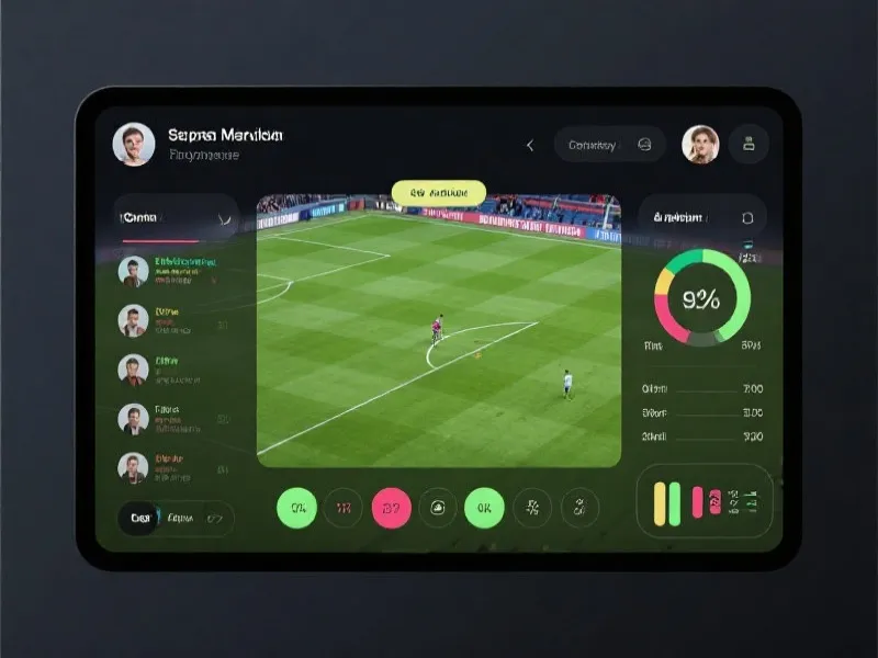 Live Match Interface with Stats